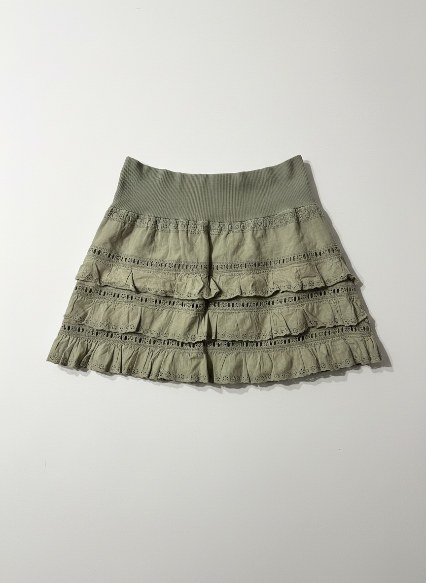 Jupe kaki courte