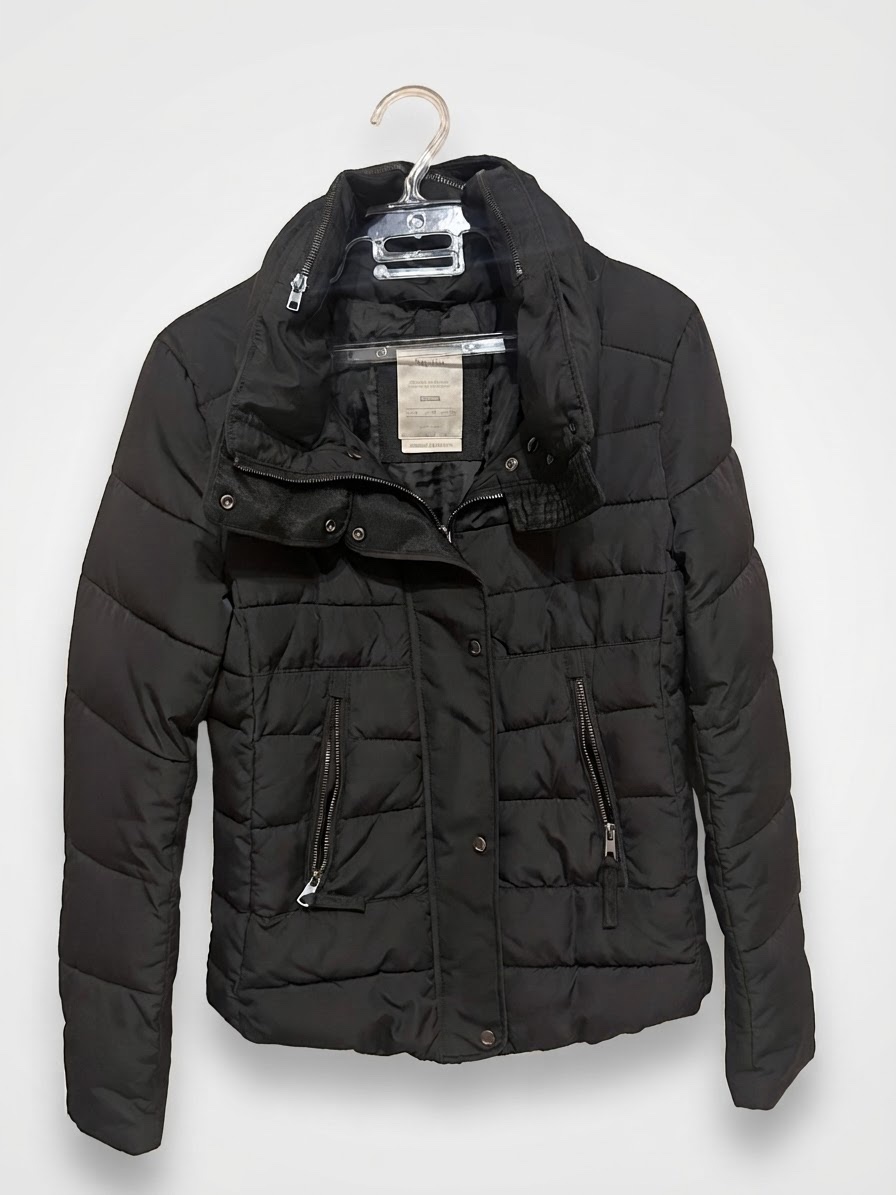 Doudoune noire bershka 
