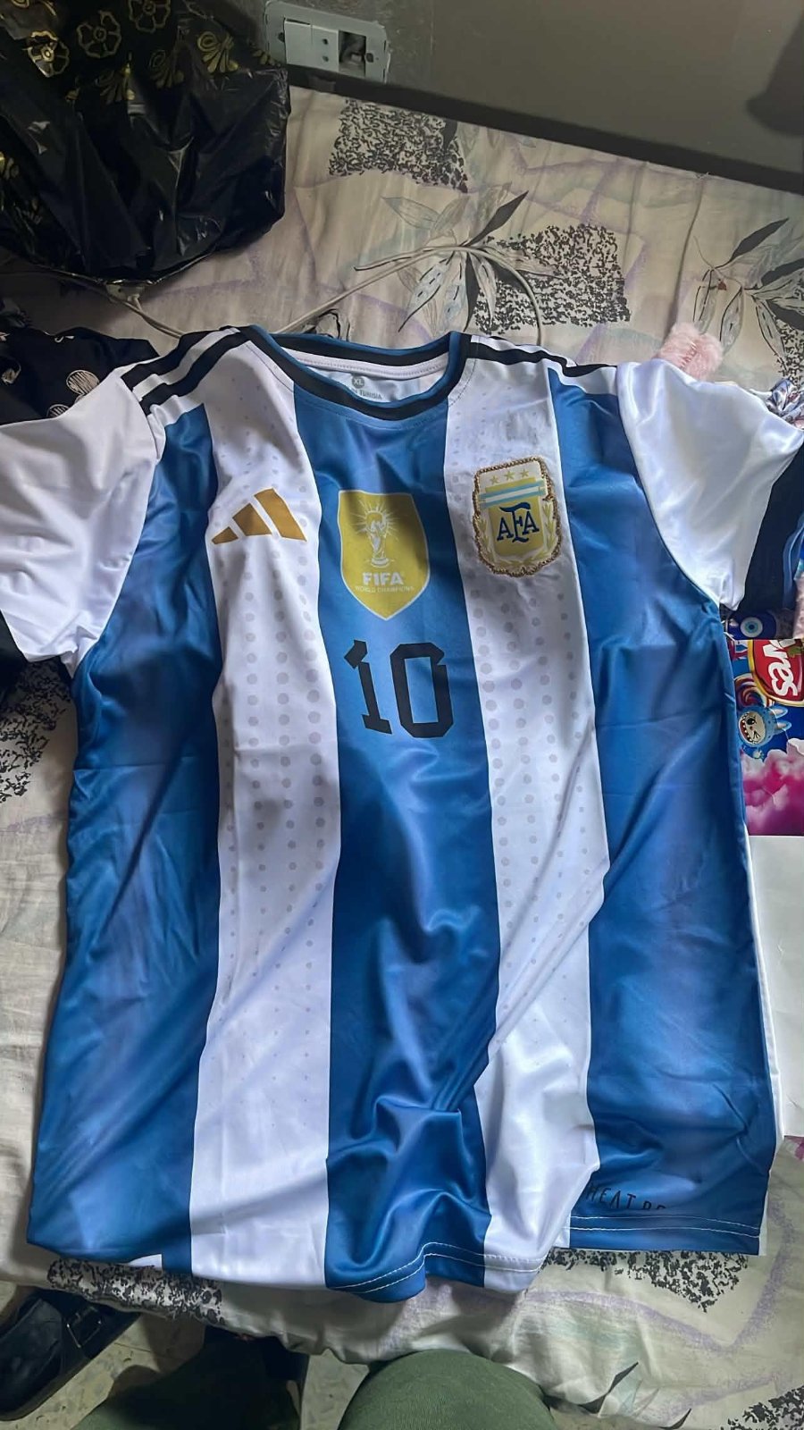 Maillot argentine 2026 logo brodé