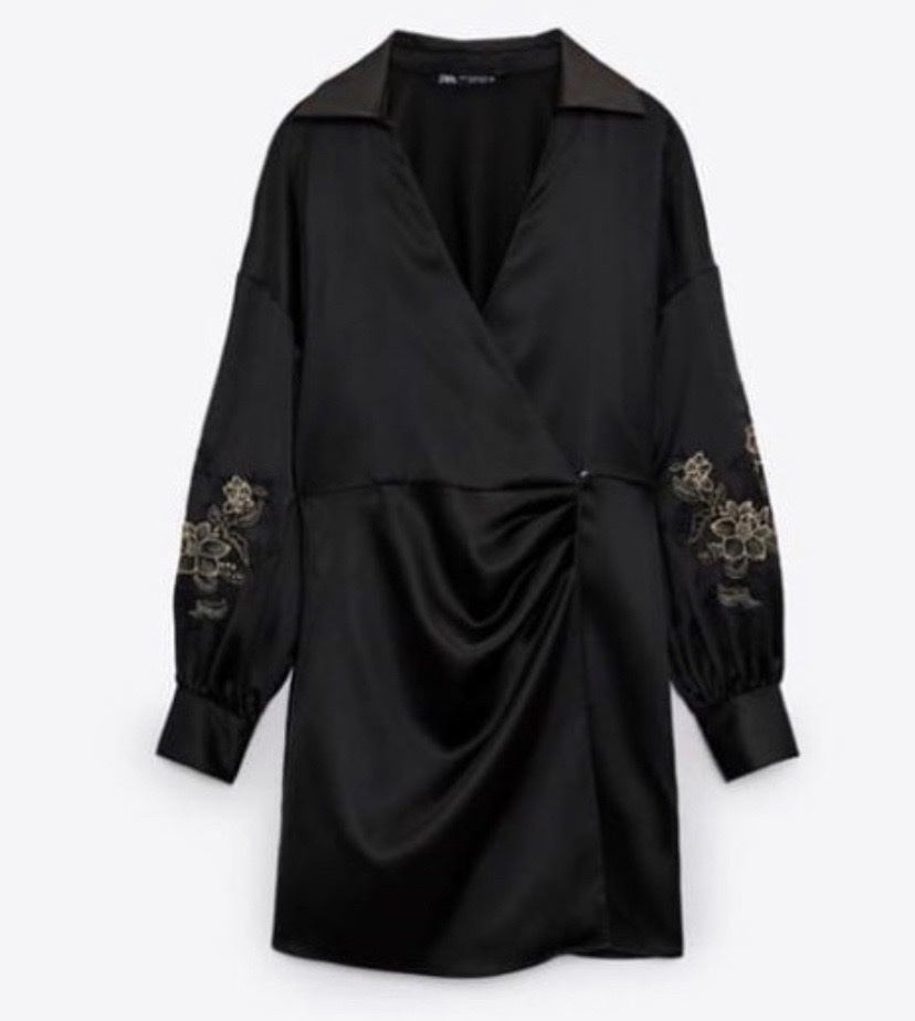 Robe ZARA satinée 