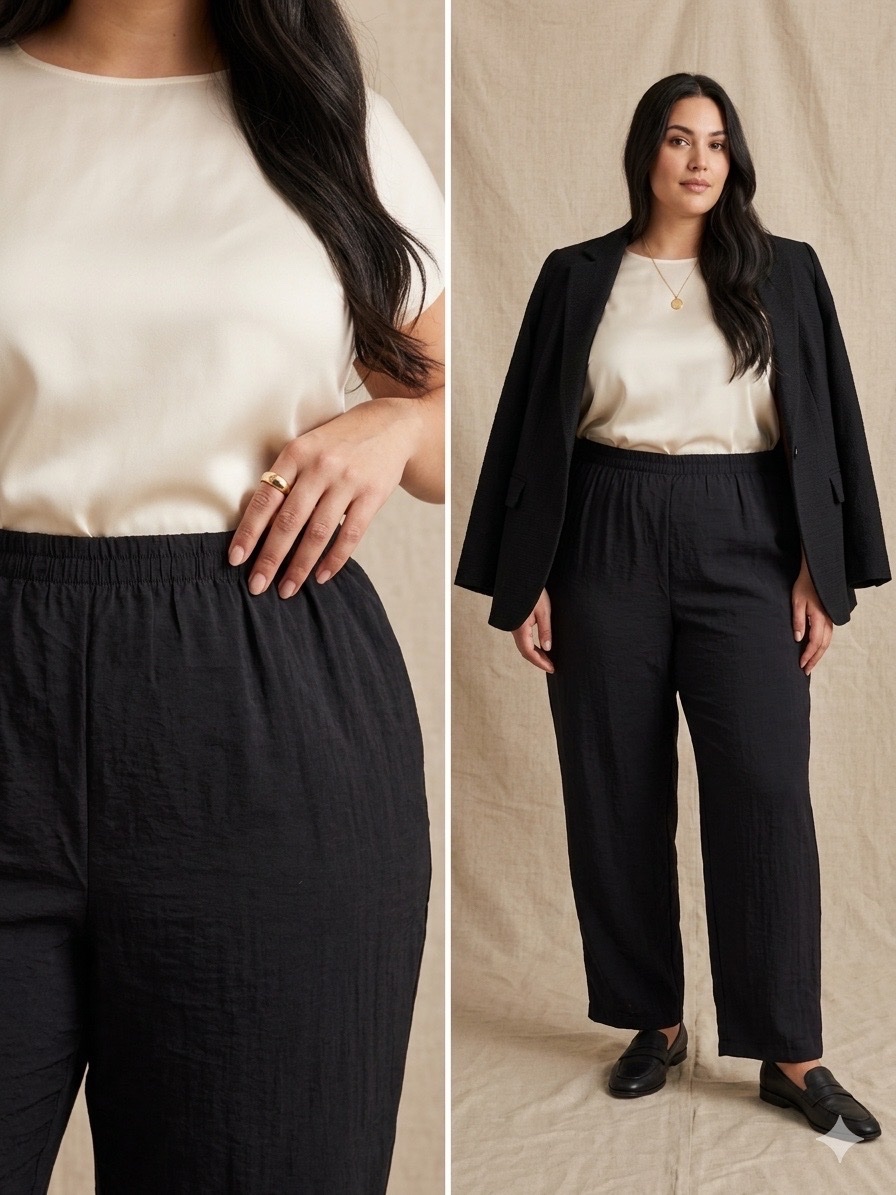 🖤 Pantalon Noir Fluide Chic Grande - Très Tendance & Confortable (État Neuf) ✨🔥💞🥰✨🌸🔥🔥🌹