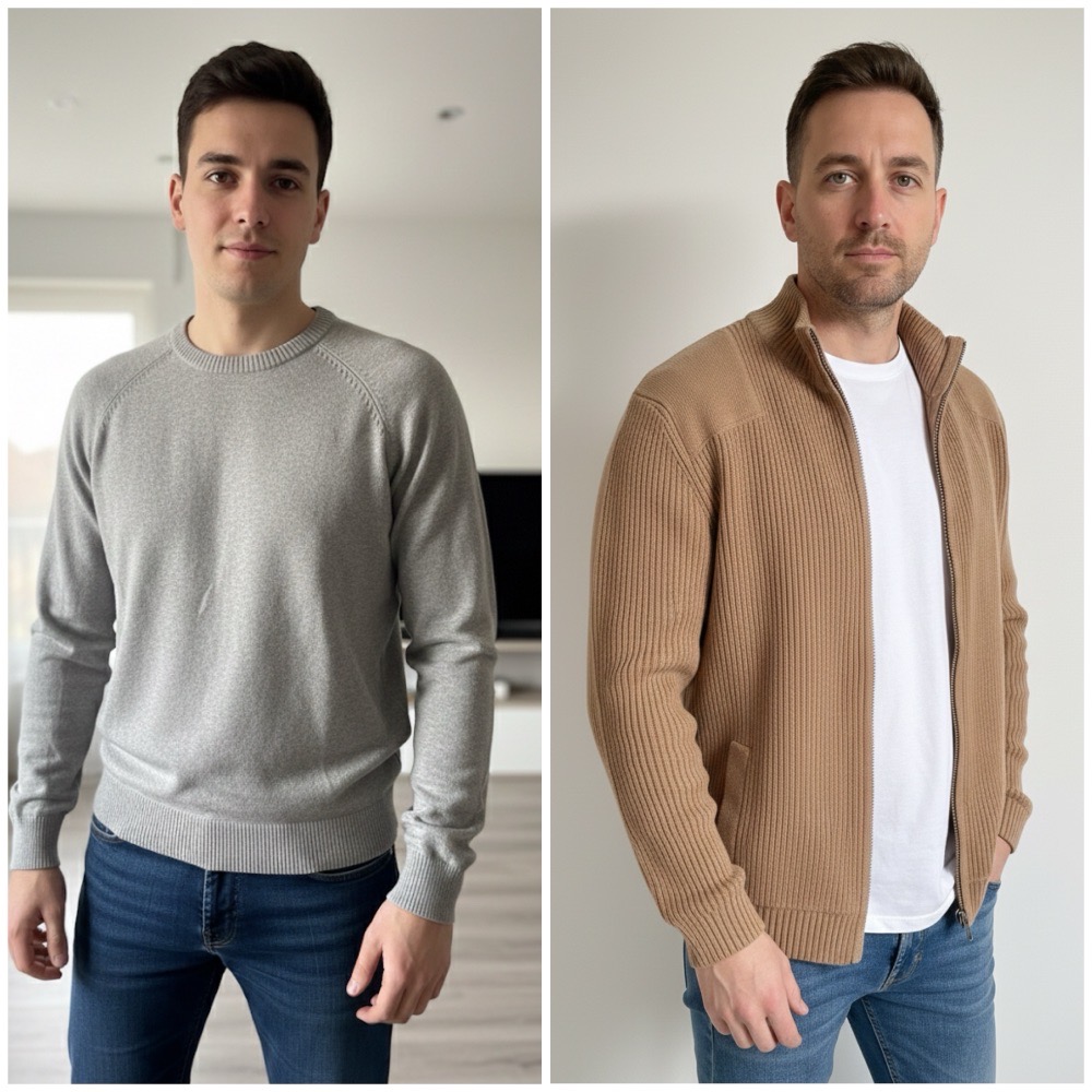 Lot pull et veste homme 😍😍🤎