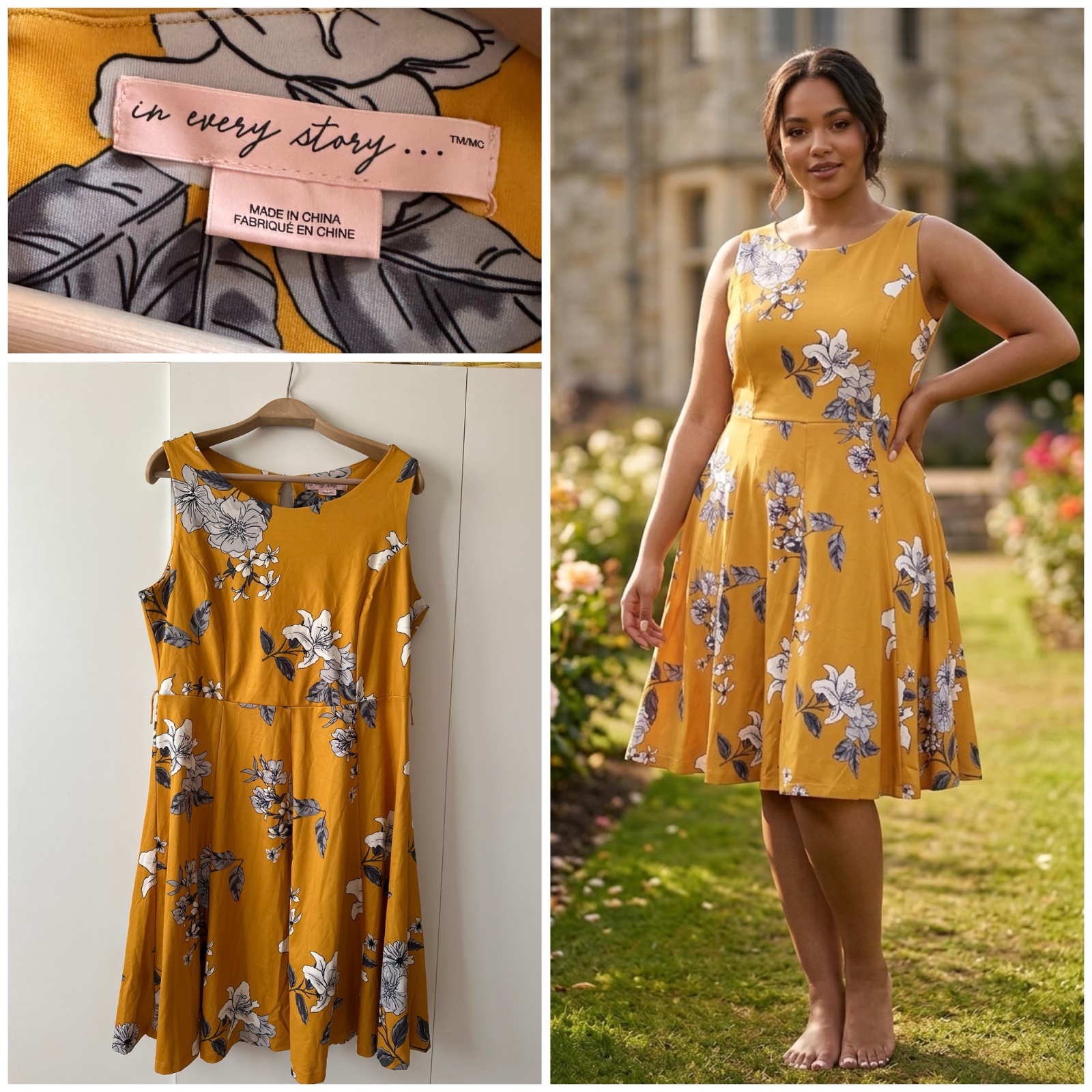 Robe Patineuse Fleurie - In Every Story🥰✨🌹🔥💛