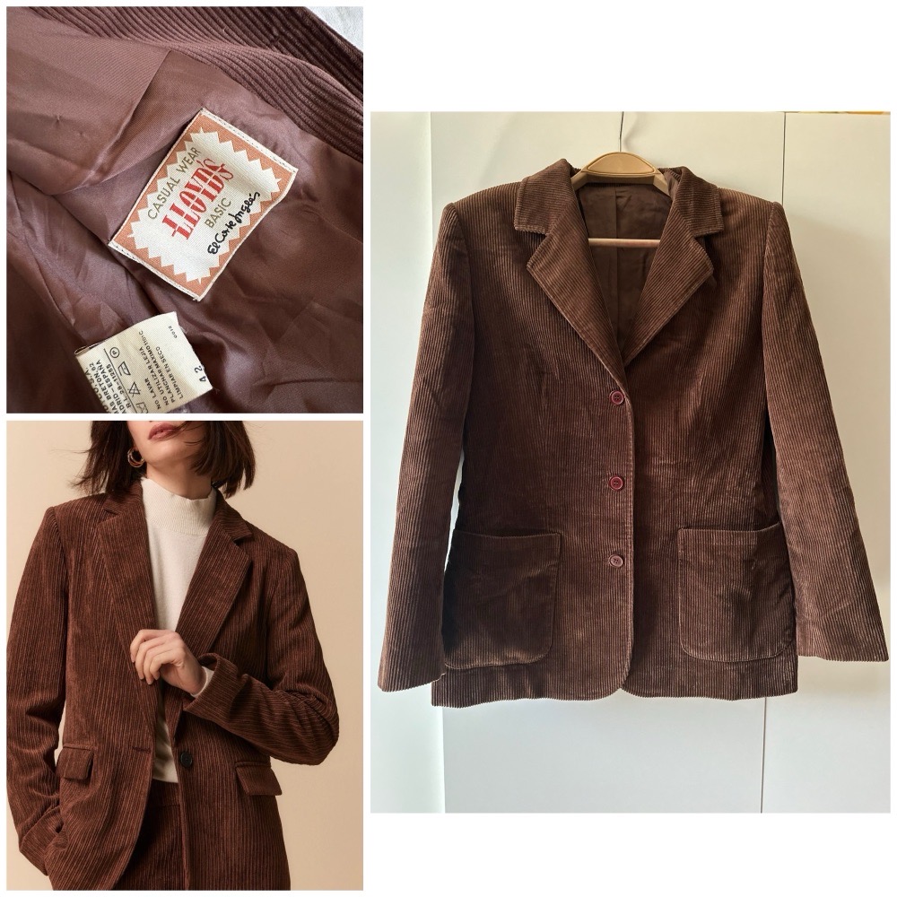 Blazer en velours côtelé marron marque Lloyd's d'El Corte Inglés 🤎🤎