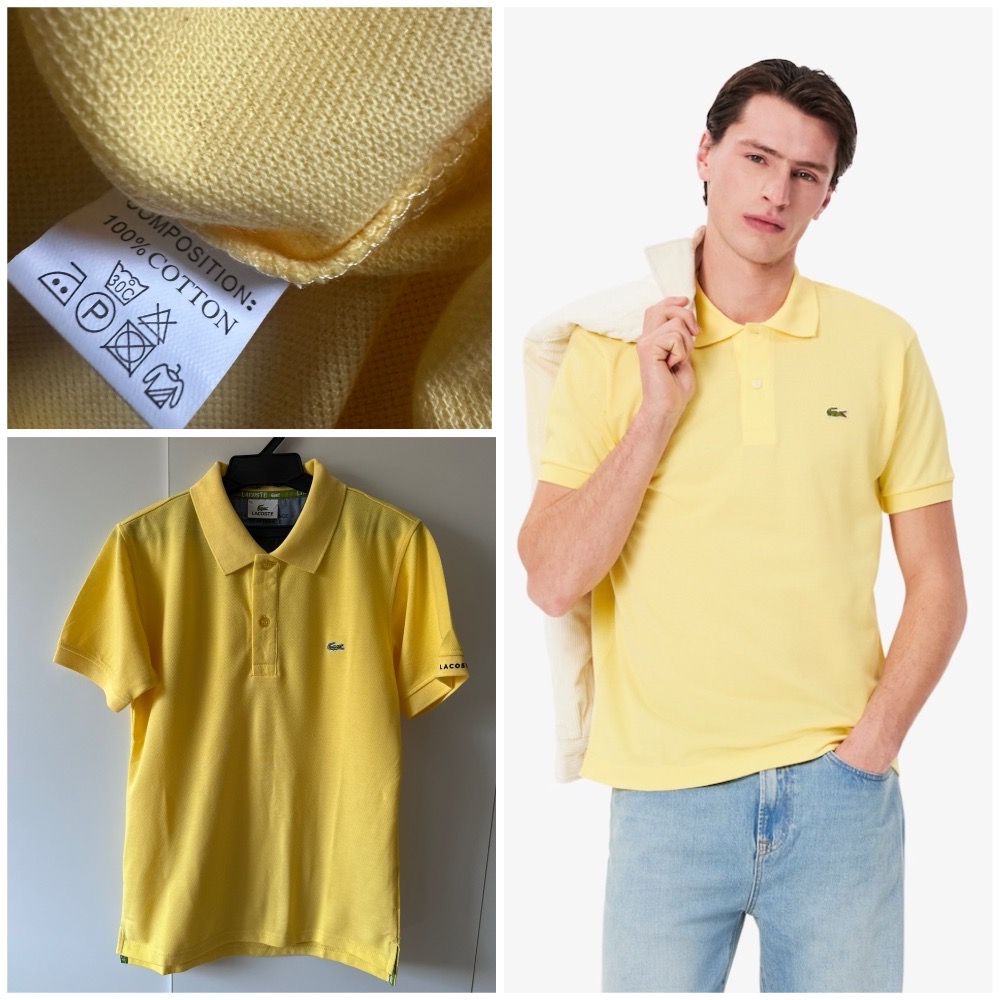 T-shirt Lacoste jaune 😍💛💛