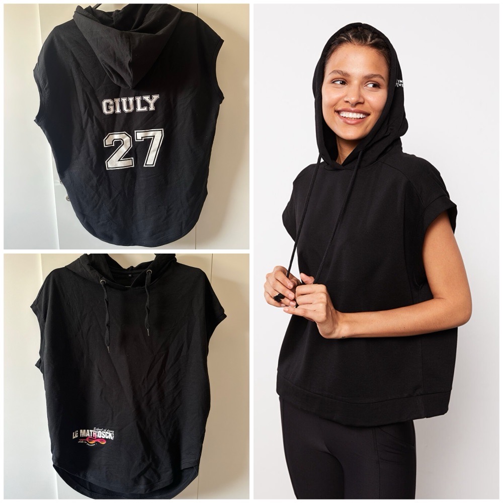 SLEEVELESS ACTIVEWEAR HOODIE OVERSIZE 🌹🖤