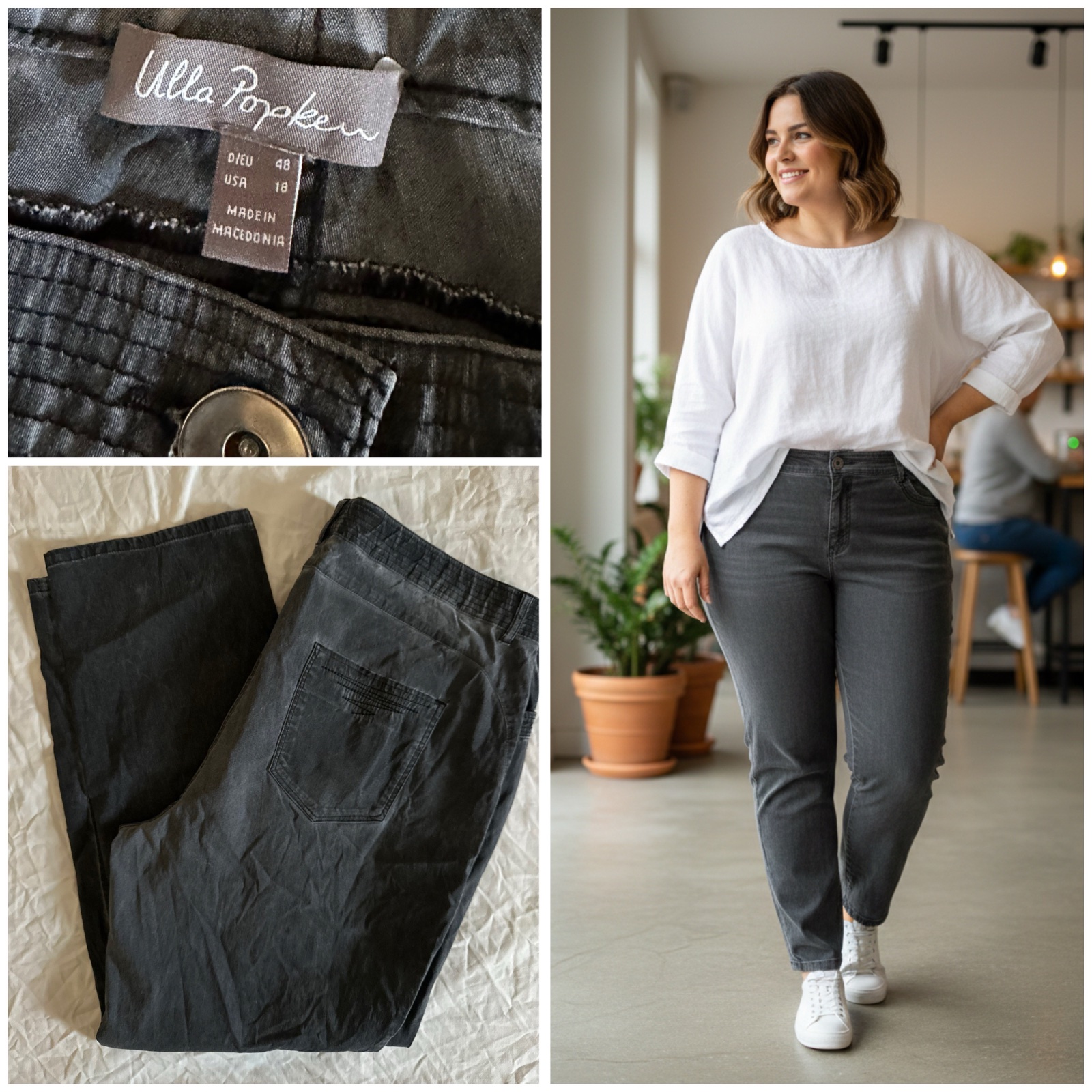 Jean Slim Gris Anthracite - Ulla Popken (Taille 48)🌹