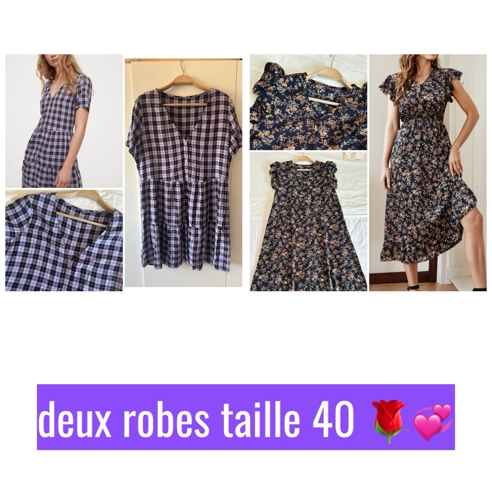 Deux robes taille 40 🌹💜