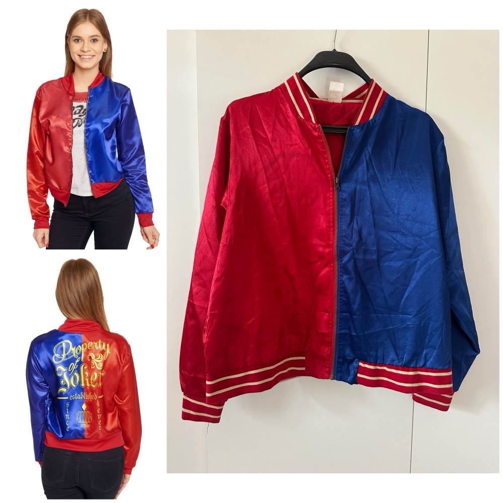  Harley Quinn Property Of Joker Bomber Zipper Jacket 🌹