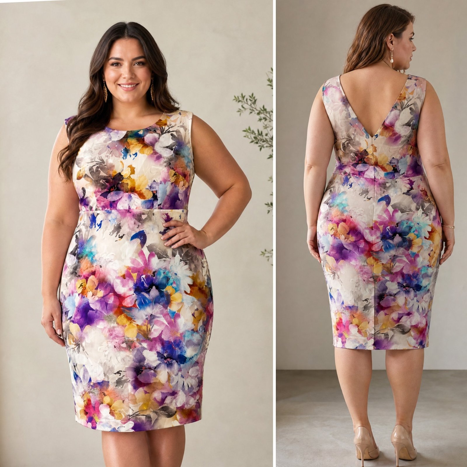 🌸✨ ROBE MONSOON ORIGINALE TAILLE 44 ✨ Élégante & Féminine 🌸 Imprimé Floral Aquarelle 💐 Parfaite pour Mariage, Fiançailles, Soirée, Baptême & Occasions Chic 👗💖 ✨🔥🔥🌸
