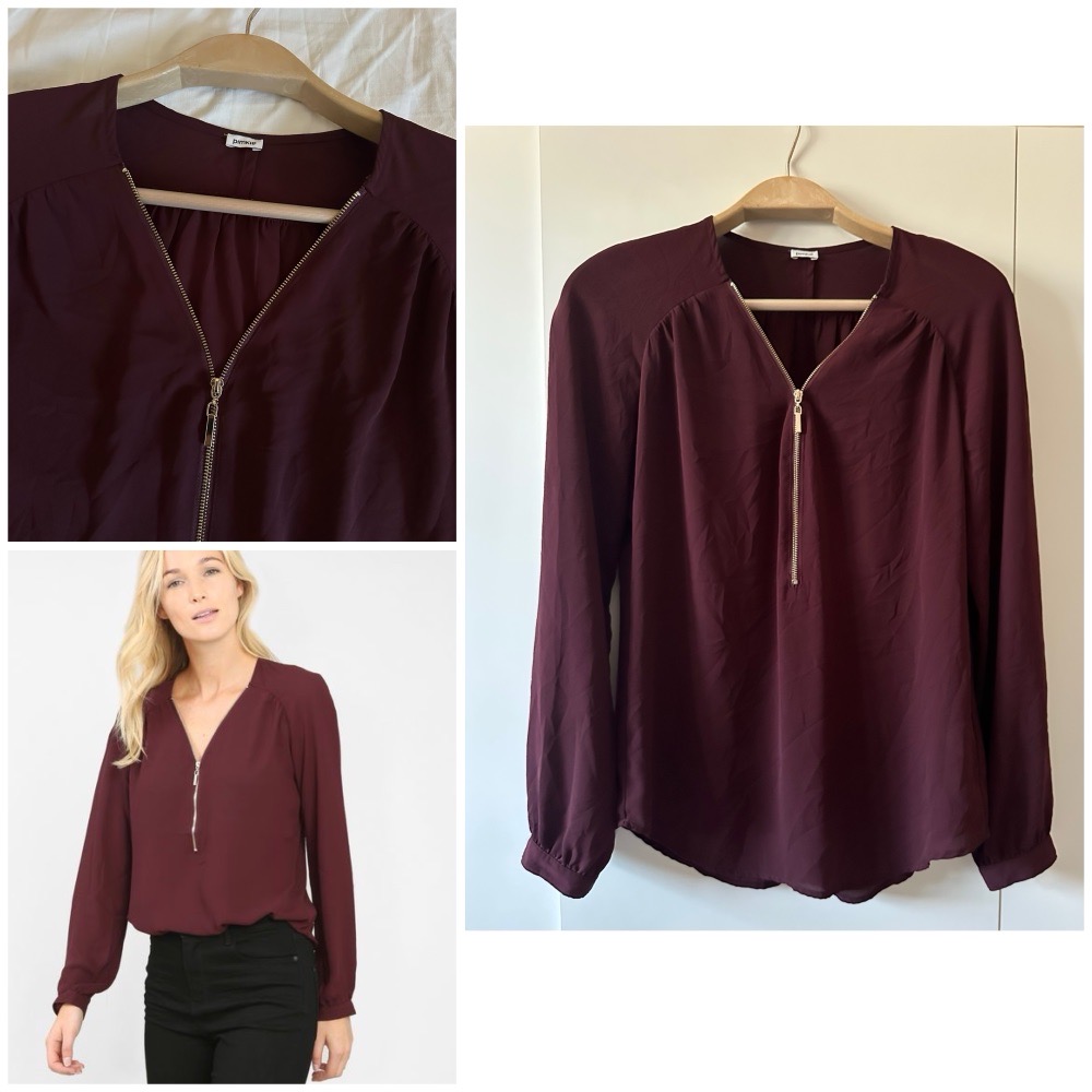 Chemisier bordeaux de la marque Pimkie 🌹🌹