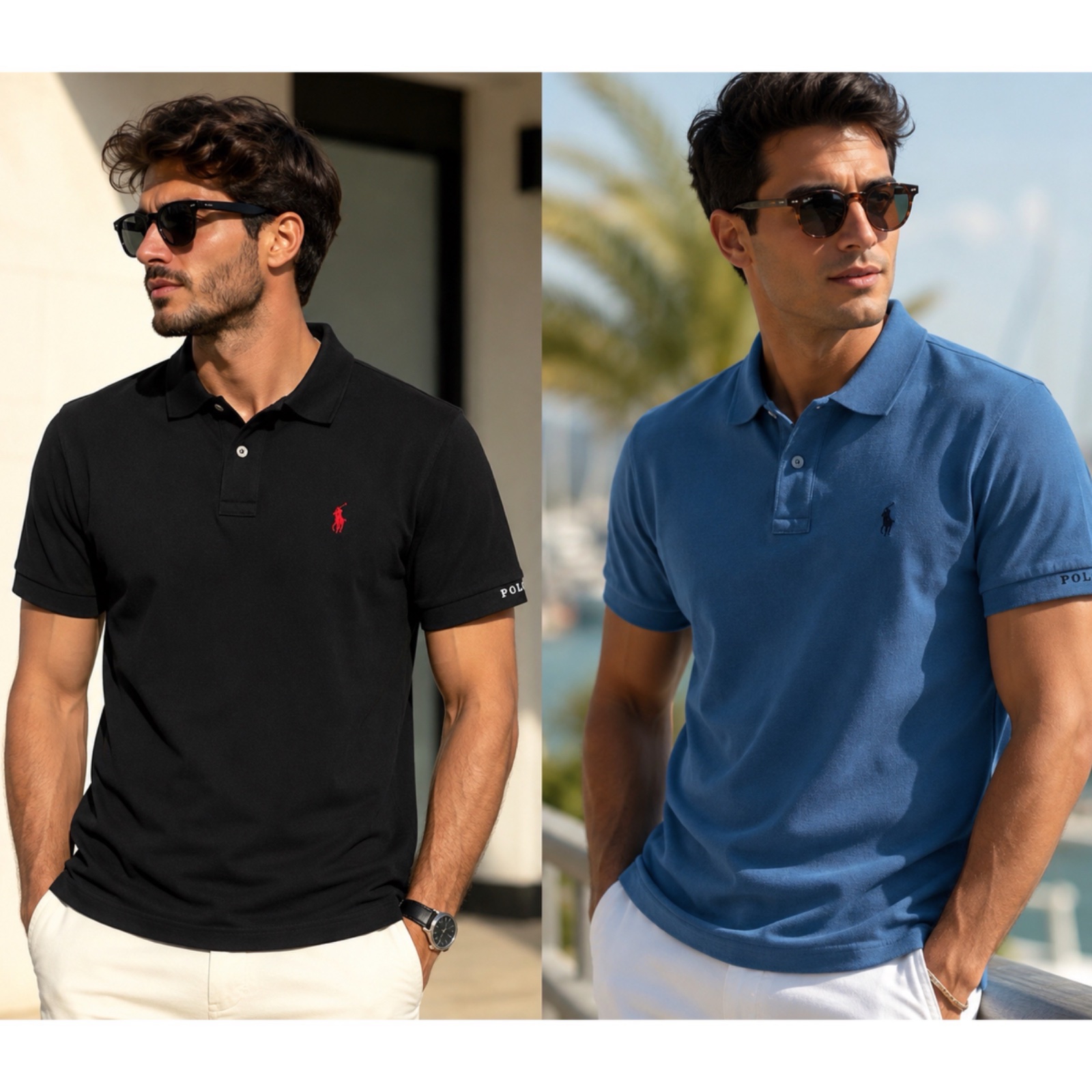 Lot de deux T-Shirts homme Polo Ralph Lauren chic 🔥
