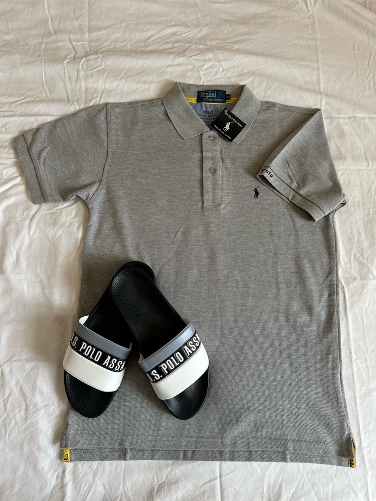 T-shirt Polo Ralph Lauren + Claquettes Polo Assn 😍