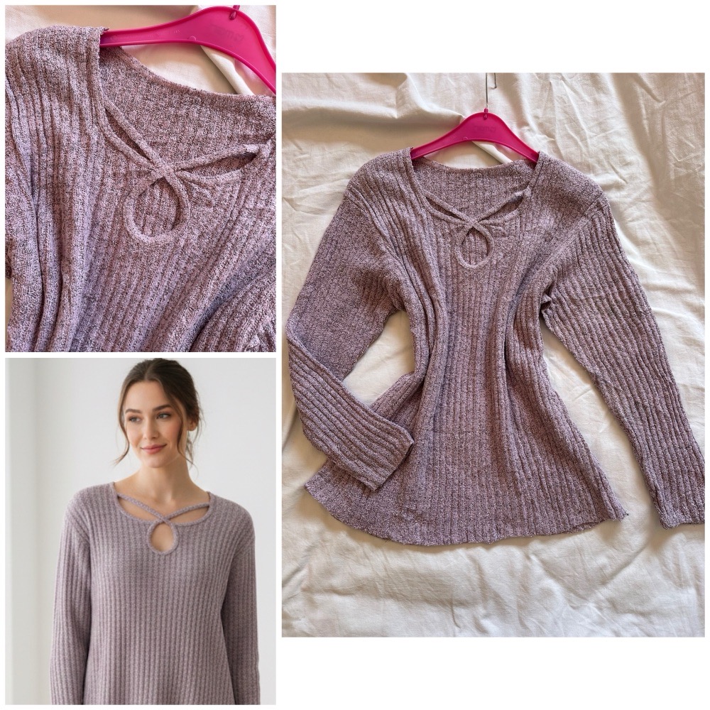 Pull avec détails 😍💜