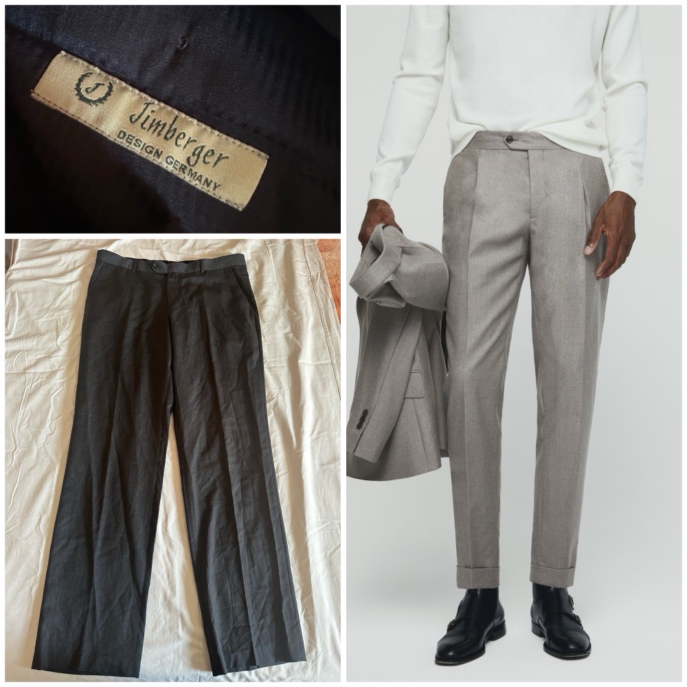 Pantalon costume gris de marque 🌹