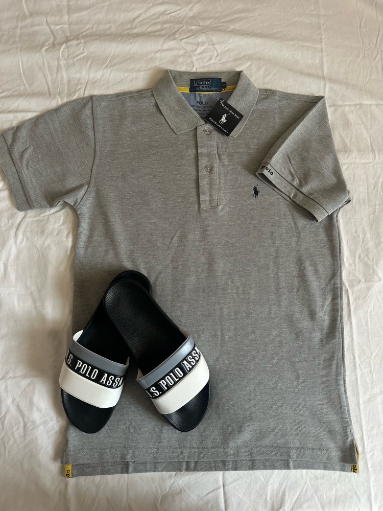 T-shirt Polo Ralph Lauren + Claquttes U.S Polo 😍