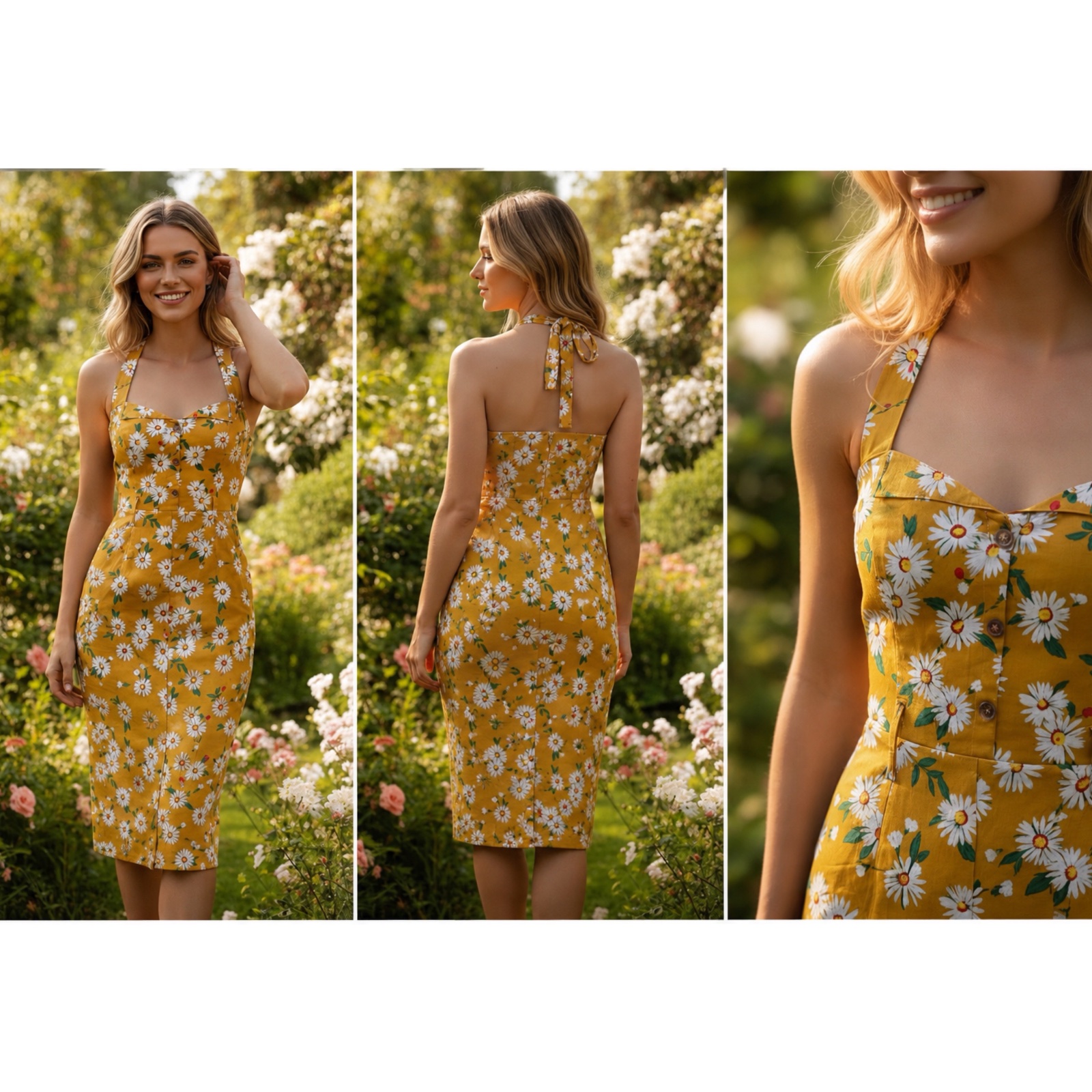 🔥 LOOK SOLAIRE 🔥 Robe Marguerites Joe Browns • Imprimé Floral • Coupe Flatteuse   • Taille 36 • Chic & Élégante 🌻