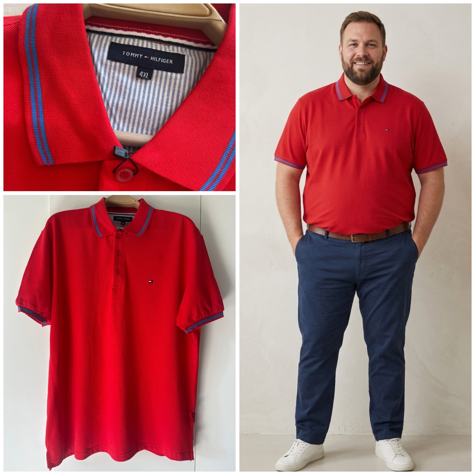 Polo Tommy Hilfiger Classic Red - Neuf avec Étiquette✨
