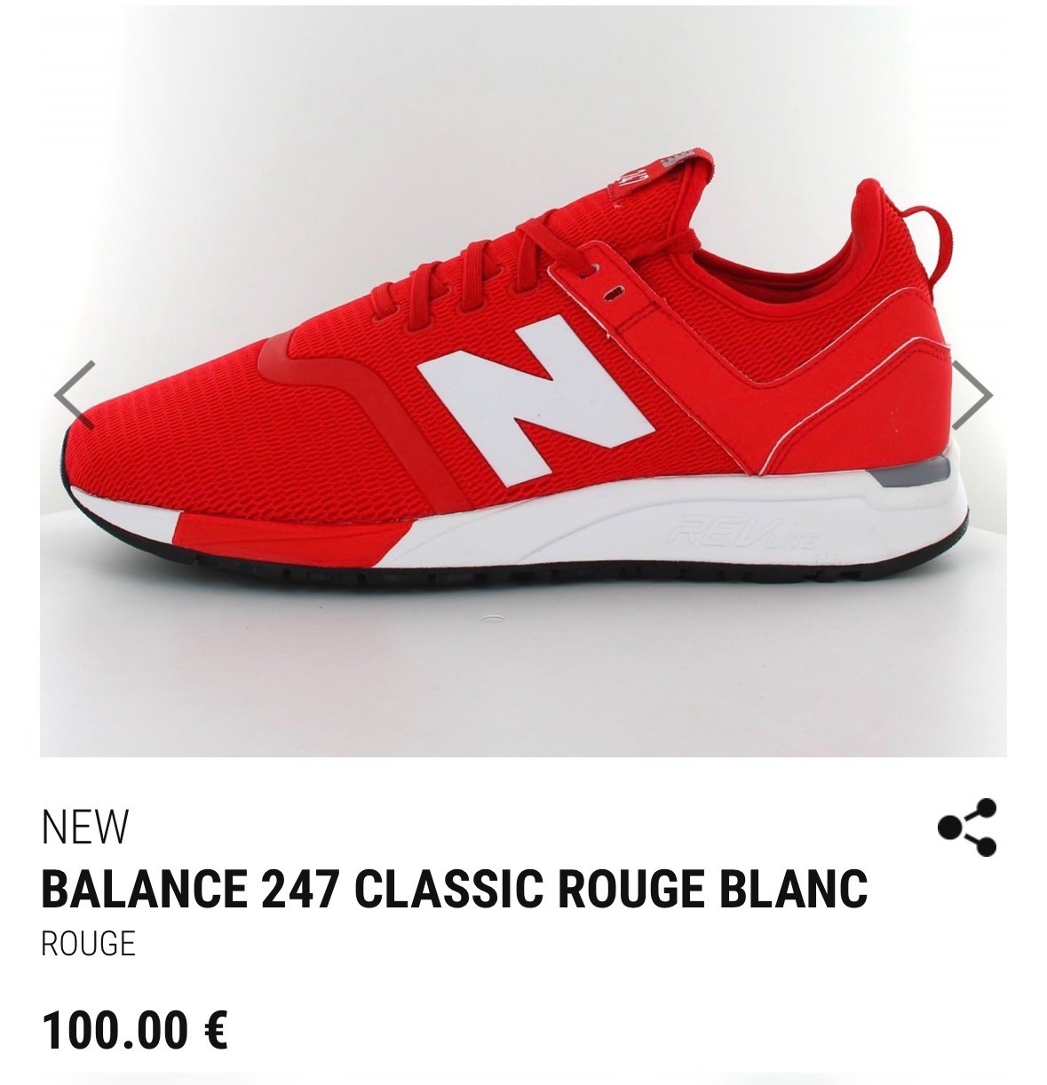 ❤️ New Balance 247 Classic Rouge & Blanc – Baskets Femme Sport Chic, Confortables & Tendance 👟✨