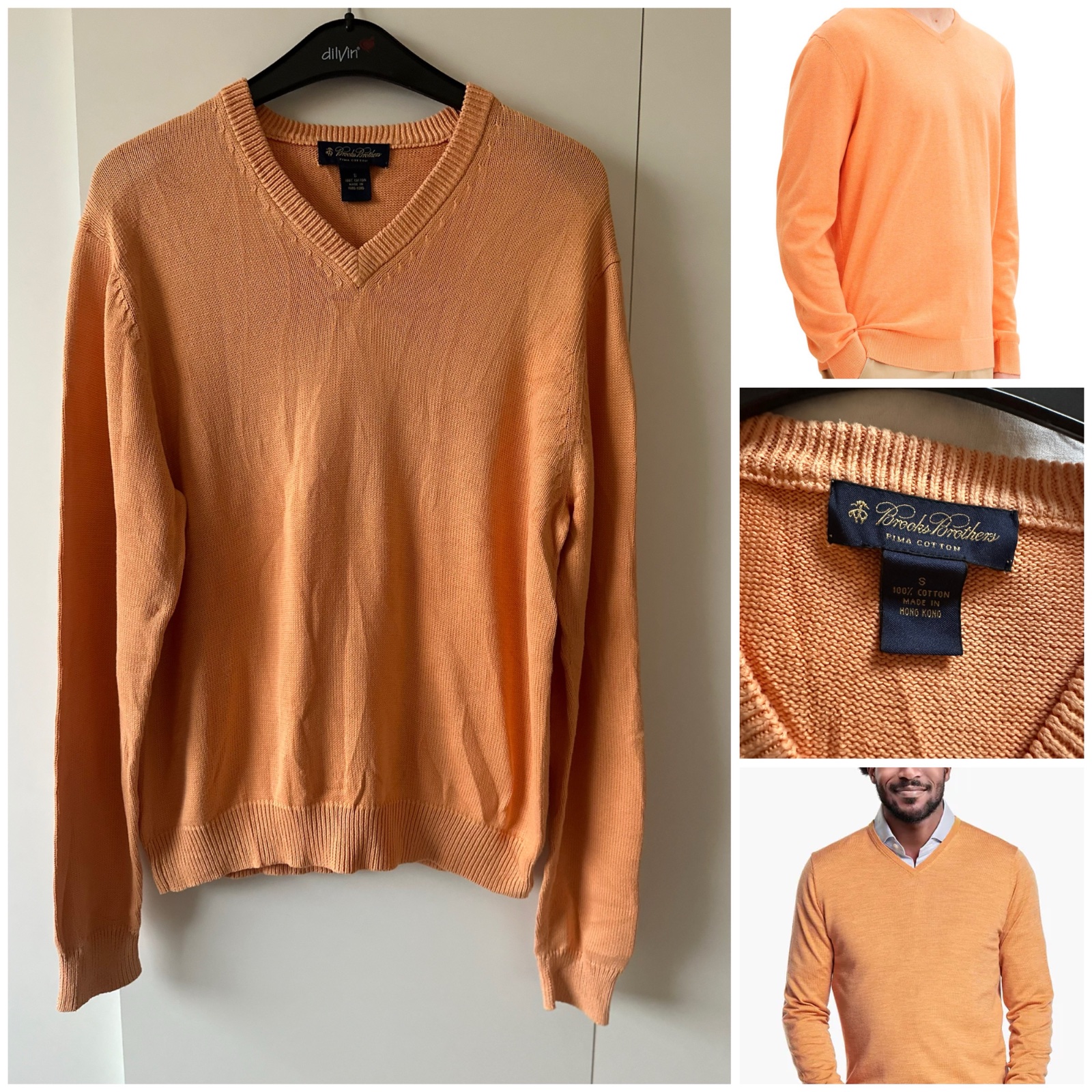 Pull Col V Brooks Brothers 🧡