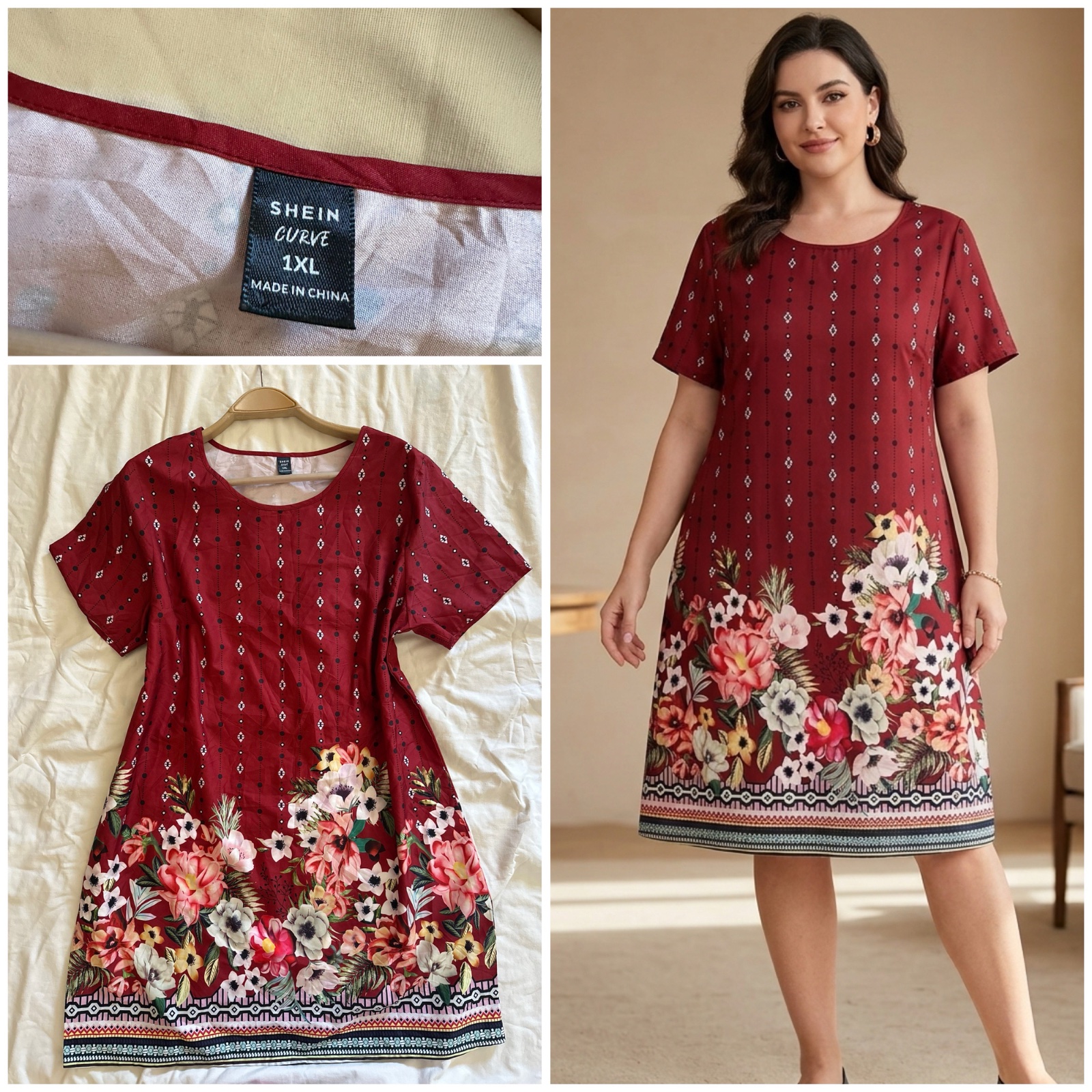 Robe d'été Fleurie - SHEIN Curve ✨🥰🌹🔥