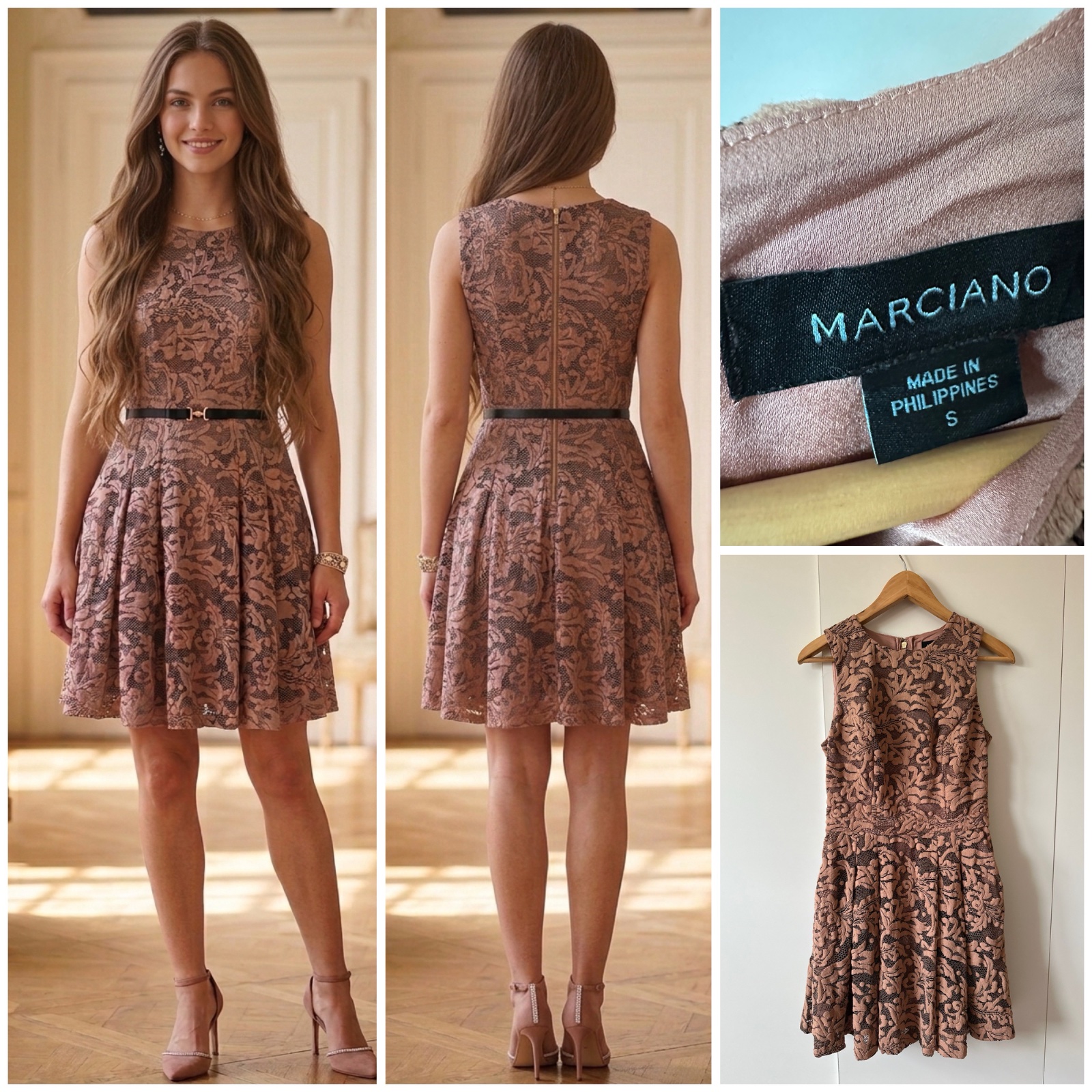 Robe Patineuse en Dentelle Guipure - MARCIANO BY GUESS 🌹🌹