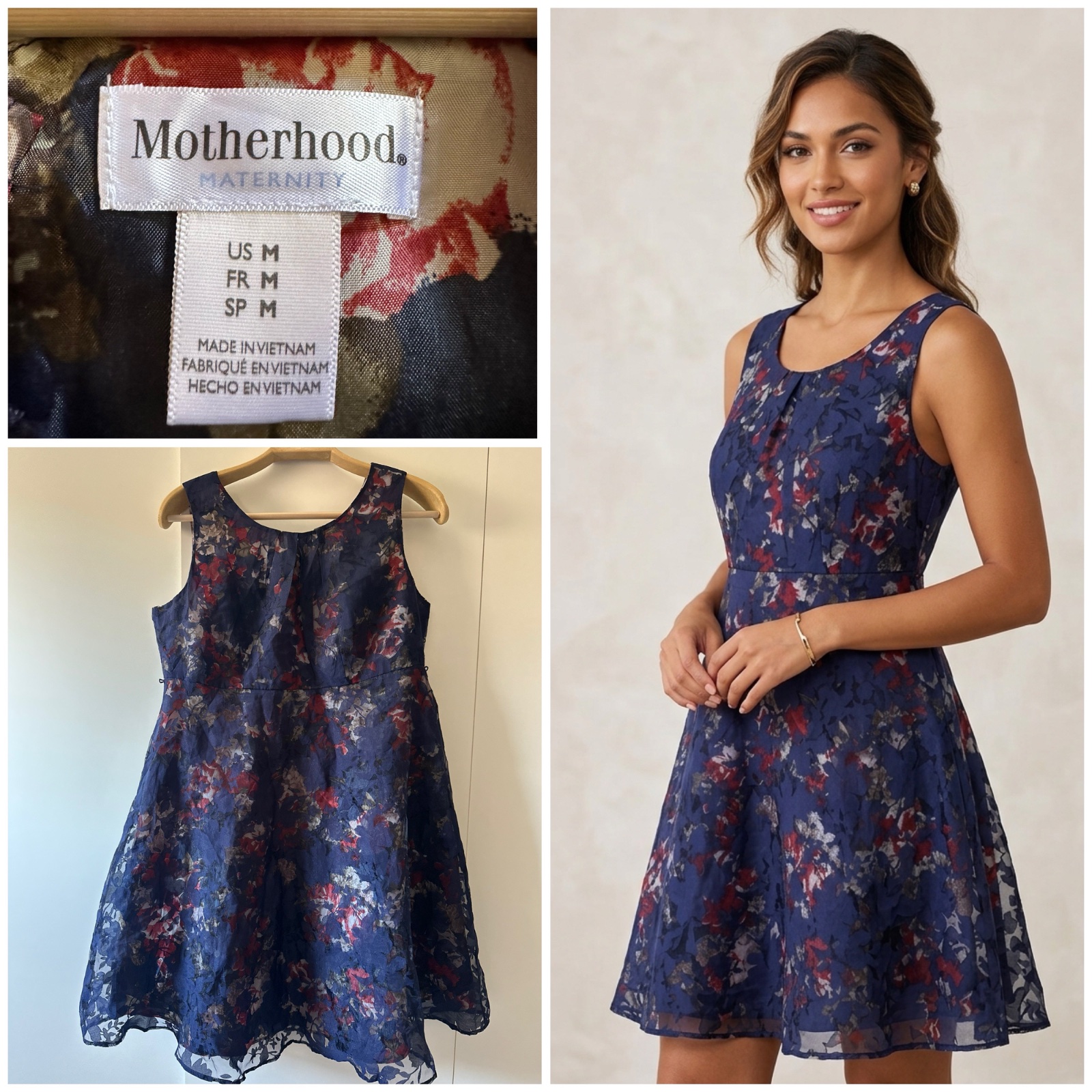 Magnifique Robe de Maternité Fleurie - Motherhood 🥰🌹💞