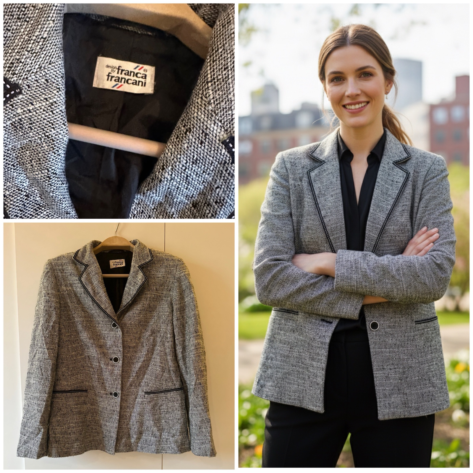 Superbe Blazer Vintage "Franca Francani" - Chic à l'Italienne 🌹