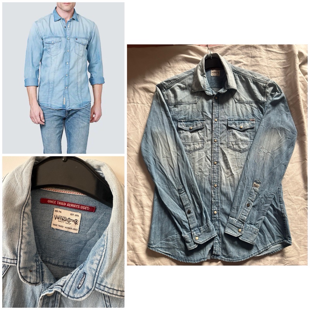 Chemise jeans homme 🌹