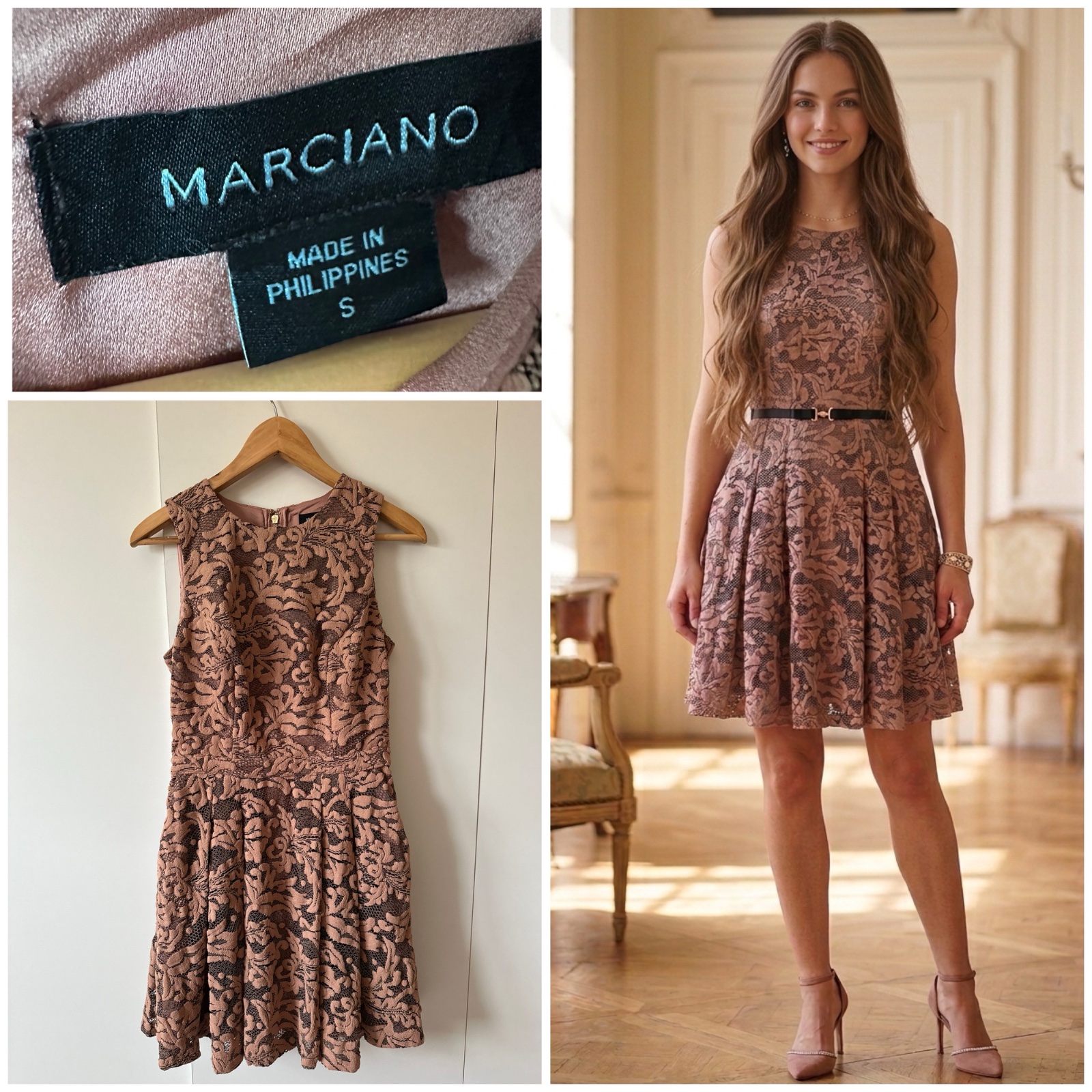 Robe Courte en Dentelle Guipure - MARCIANO BY GUESS - État Neuf ✨💞🔥