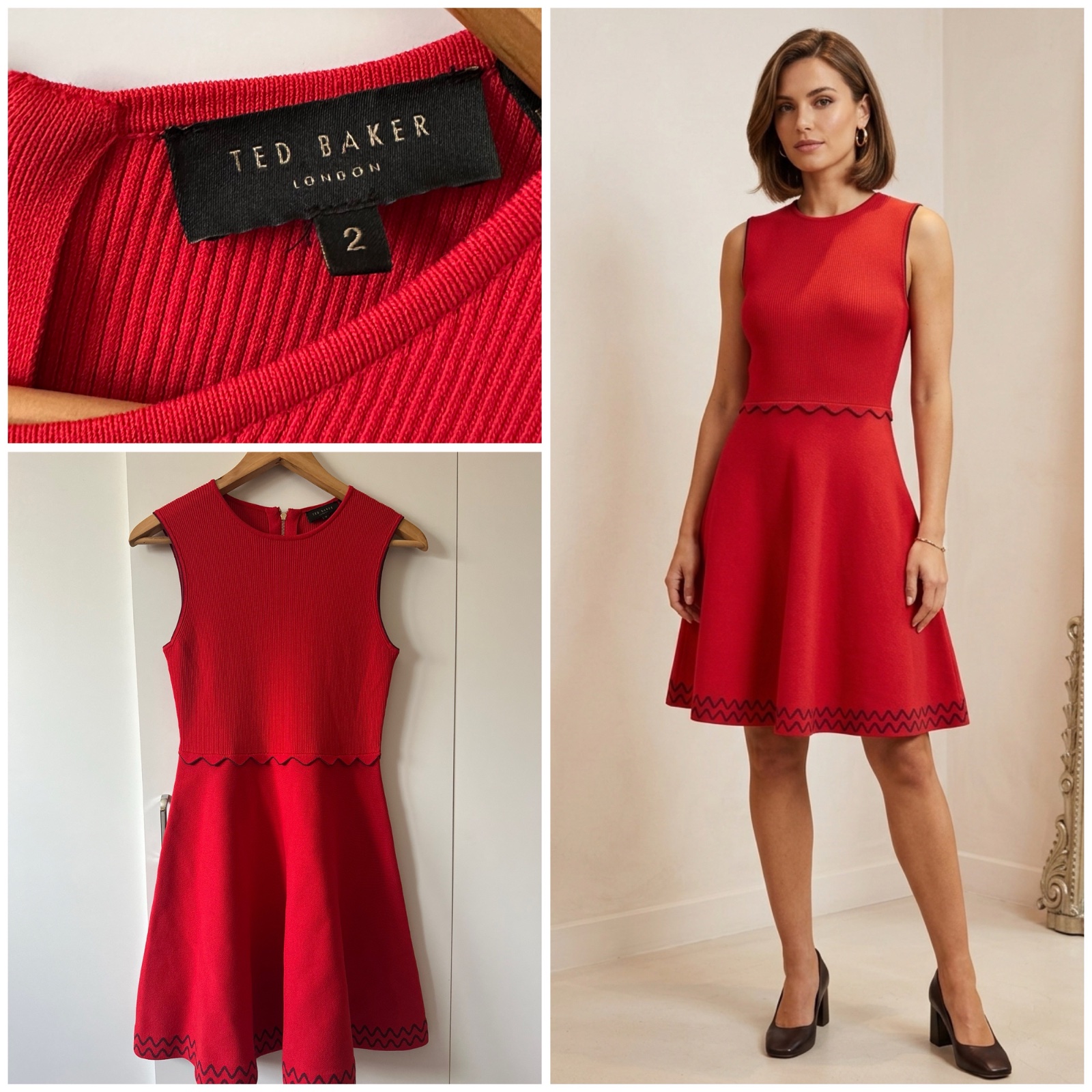 Magnifique robe Ted Baker London - Rouge Éclatant 🌹🥰