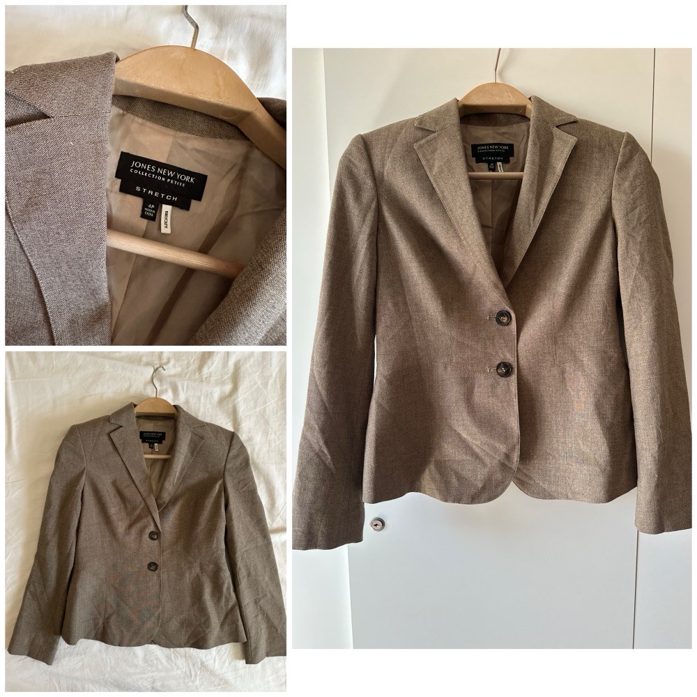 Blazer Jones New York pour femme avec deux boutons🌹