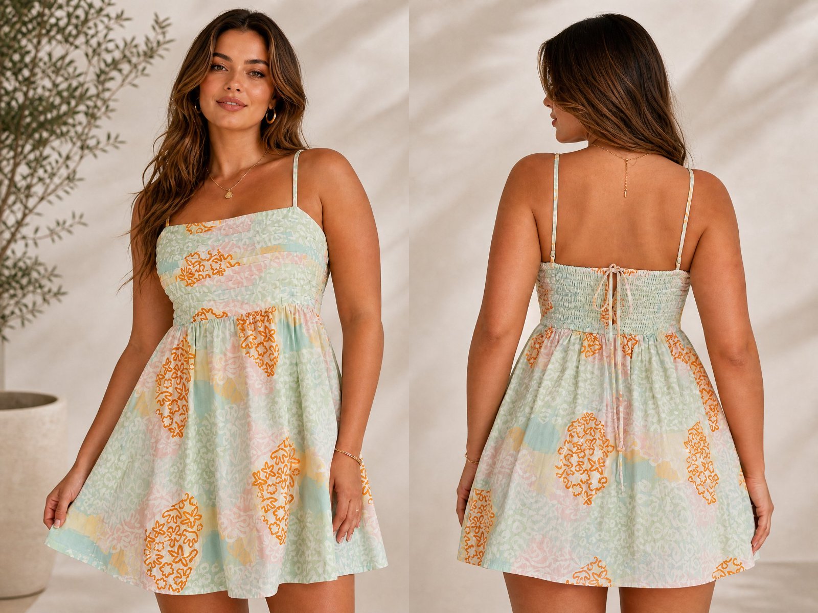 🌸🍃 [COUP DE CŒUR] Robe Fluide ASOS Curve • Couleurs Pastel Romantique & Bustier Plissé • Idéale Grand Taille 46 (UK 18) 🍃🌸✨🔥🌹✨🩷💛