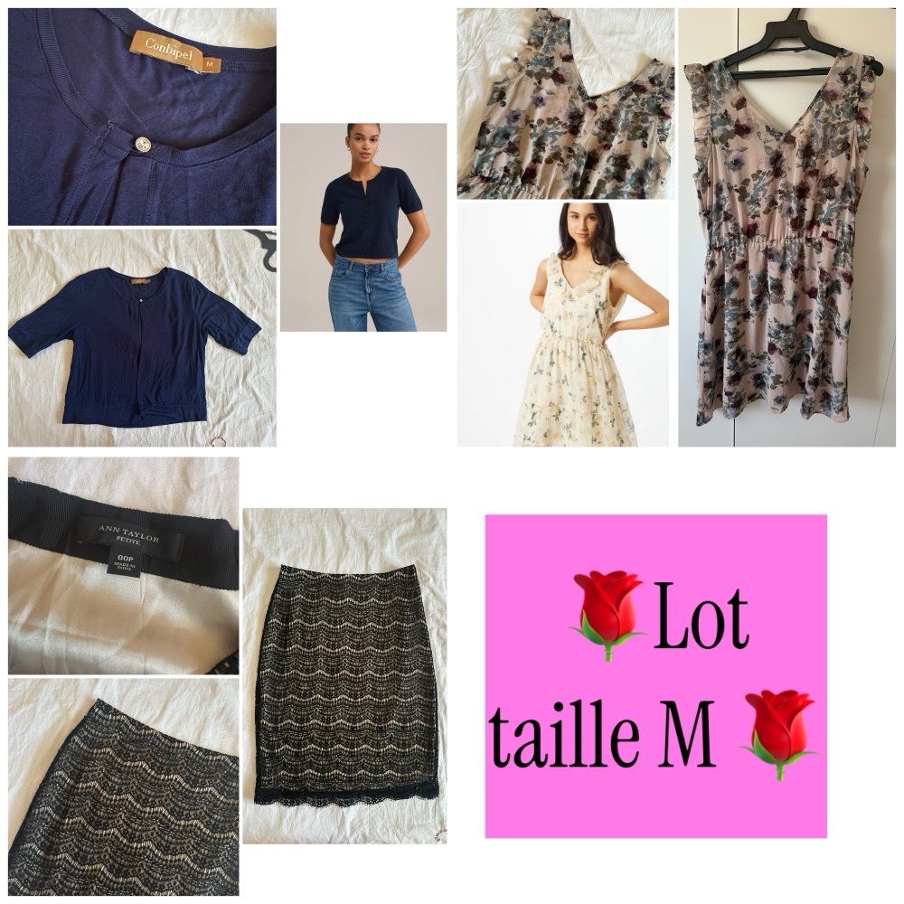 Robe + jupe + gillet taille M 🌹💞