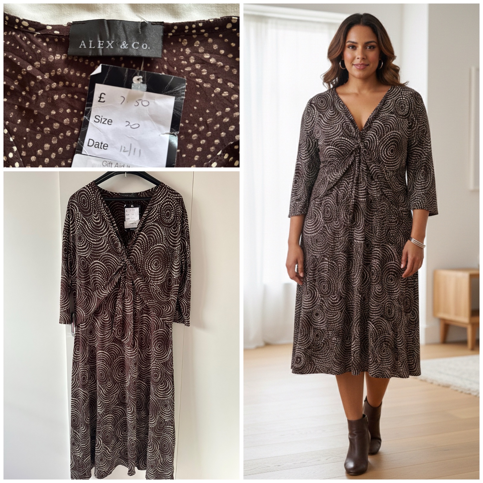 Robe en viscose🌹🤎
