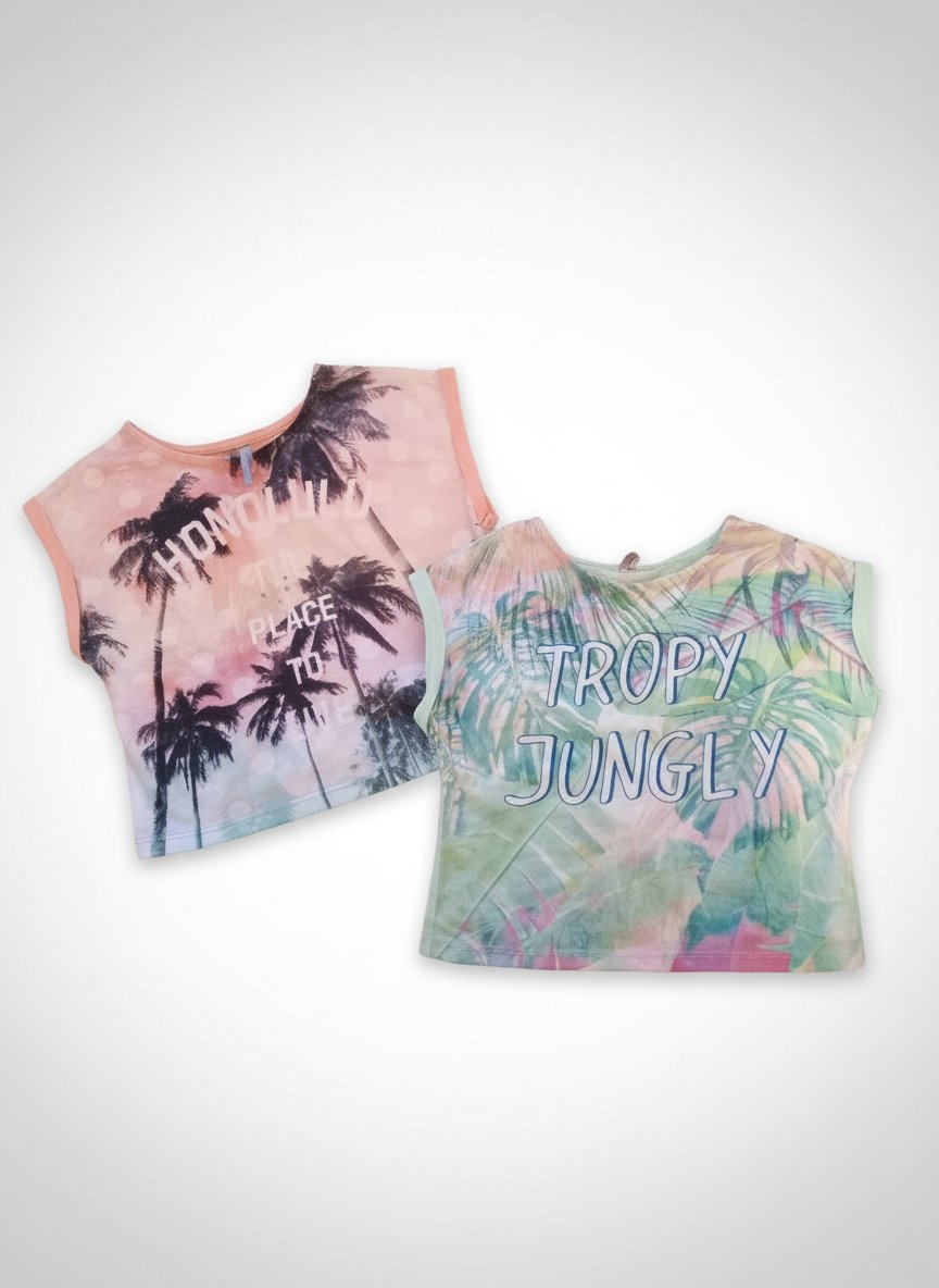 2 crops fillette 