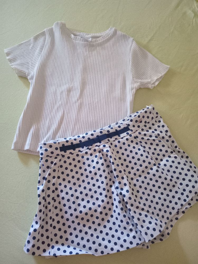 Short + pull fillette