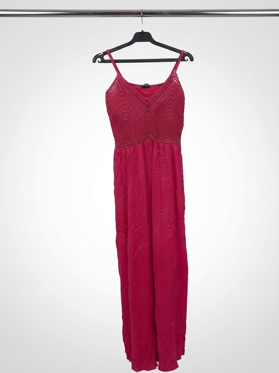 Robe fuchsia de plage