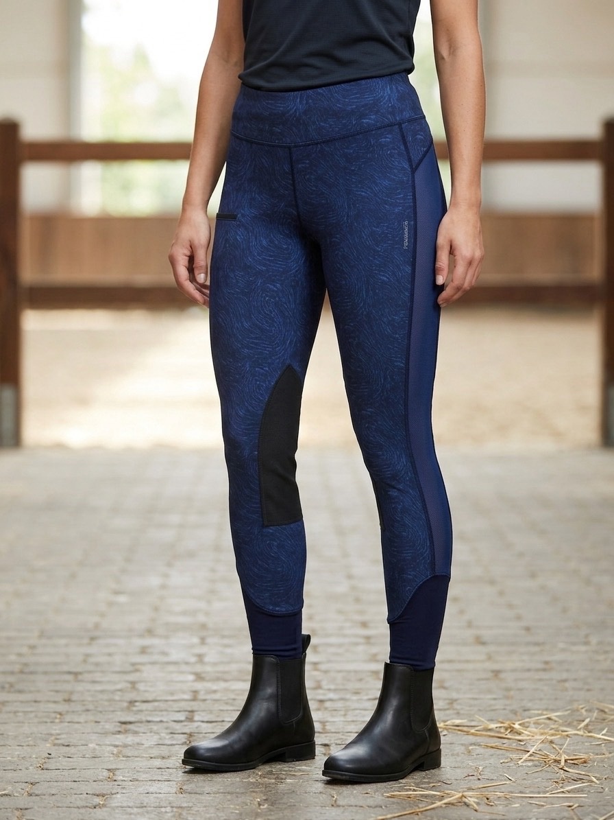 Legging d'équitation Decathlon / Fouganza bleu marine - Taille S