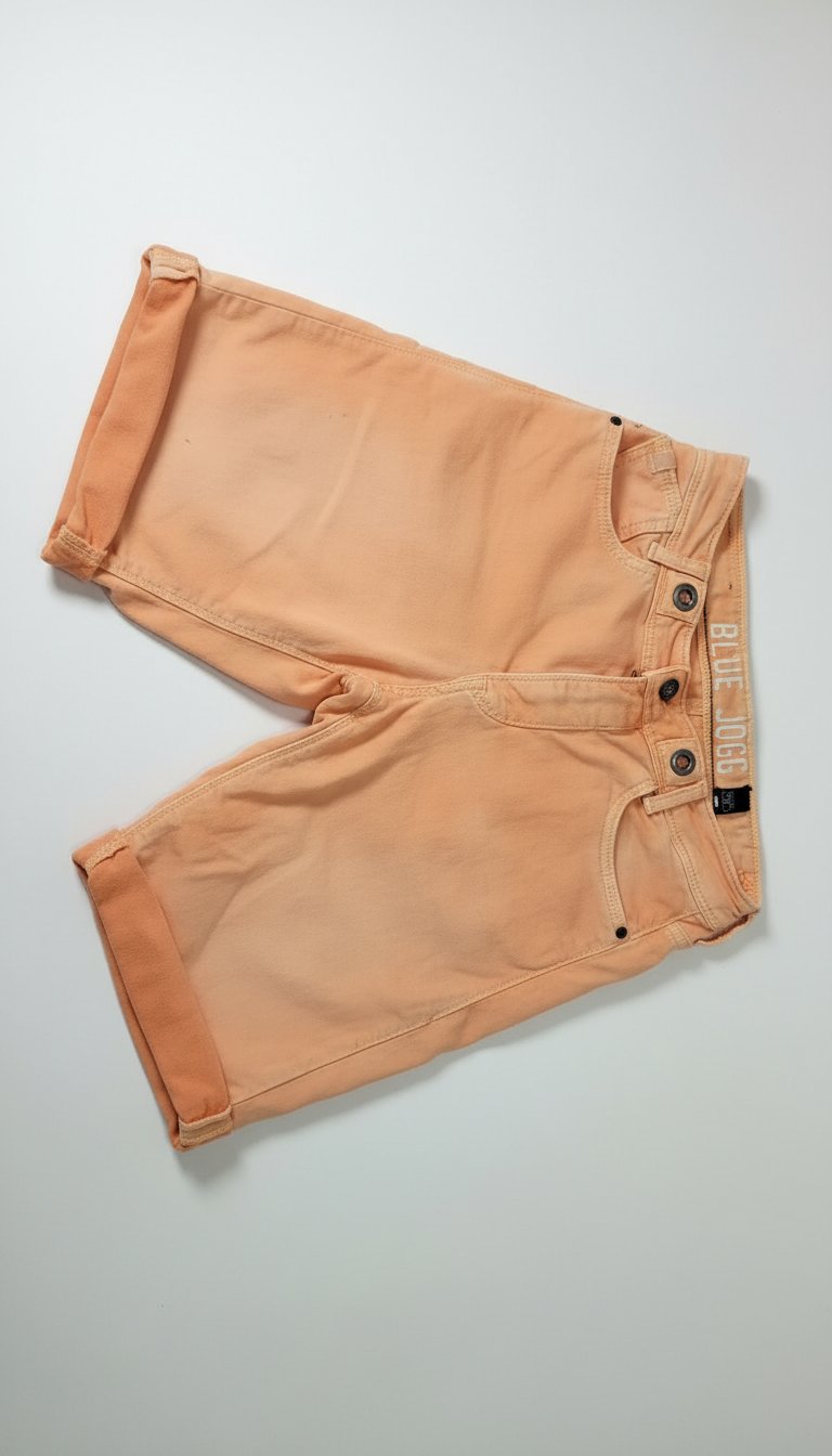 🩳 Short homme Blue Jogg couleur pêche/abricot – Très bon état