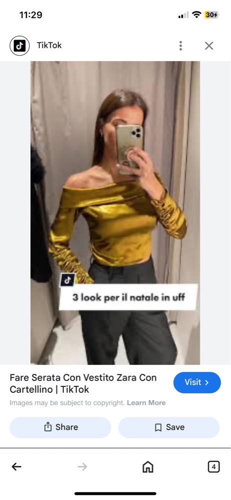 Chemisier Zara en satin de soie
