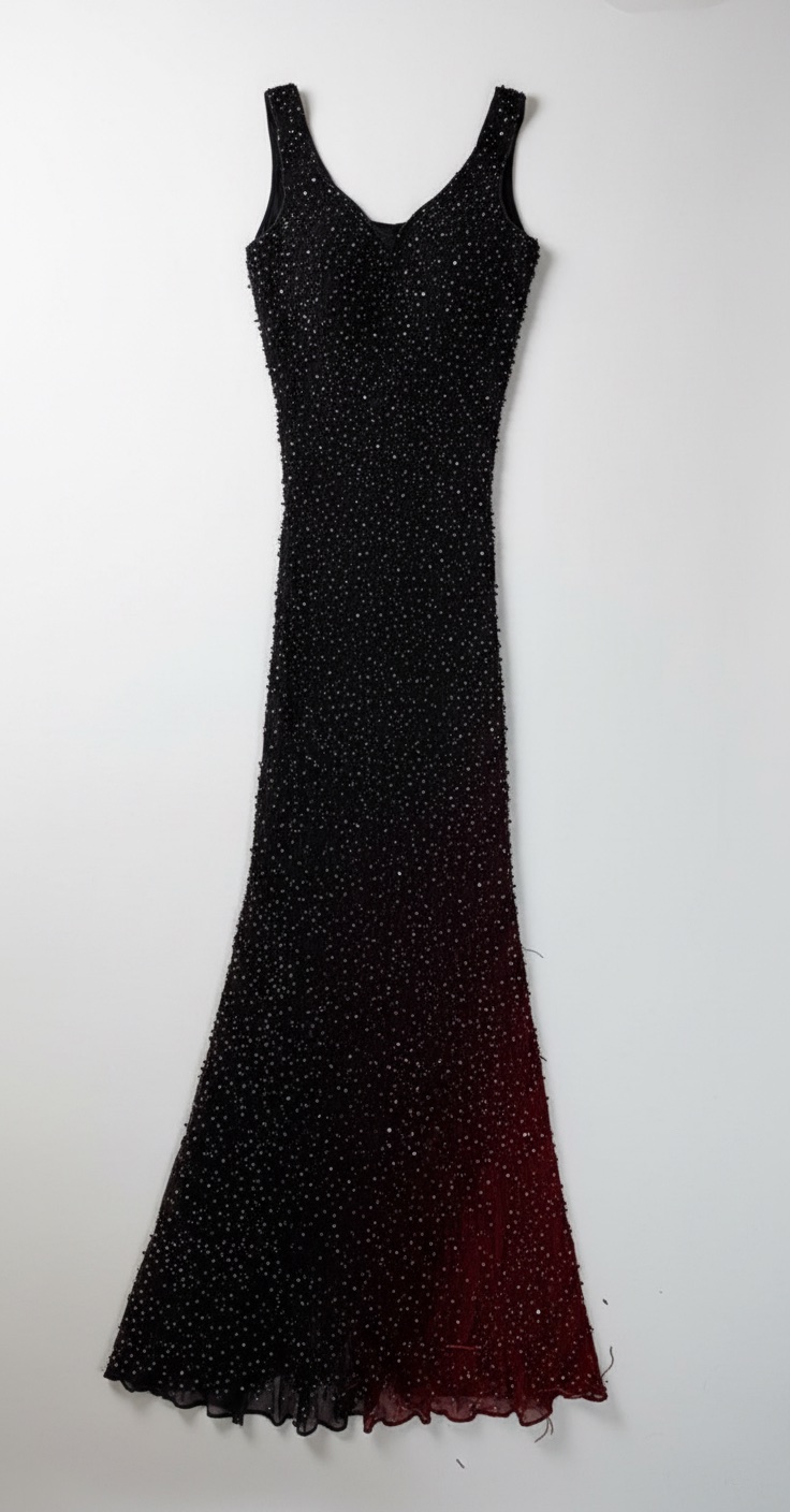 Robe rouge bordeau 