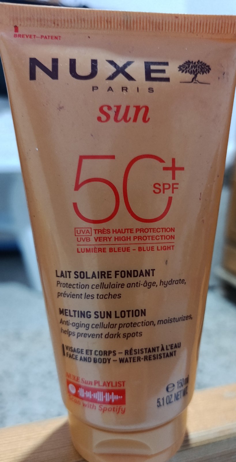 Lait solaire fondant de la marque Nuxe 