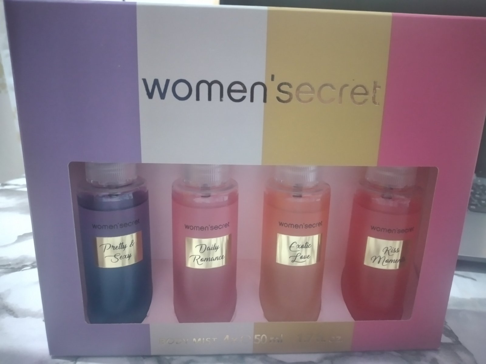 4parfums 50 ml jamais utilisé de la marque women'ssecret colors 