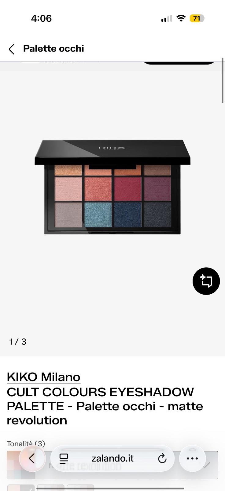 Palette kiko