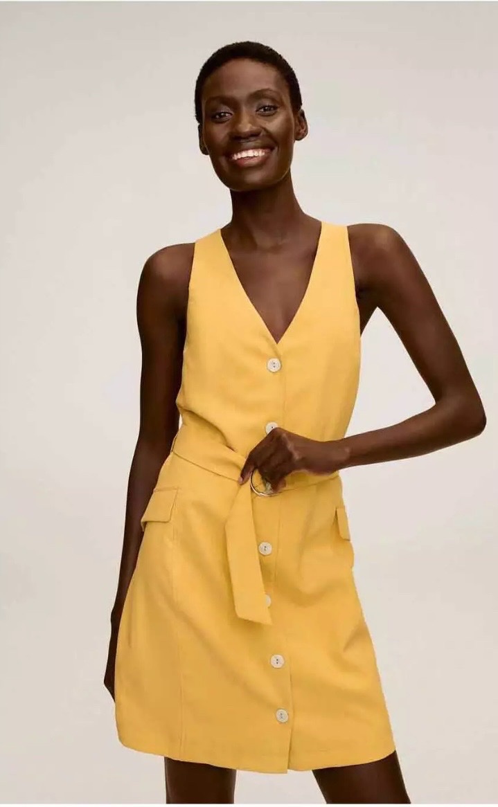 Robe MANGo jaune 