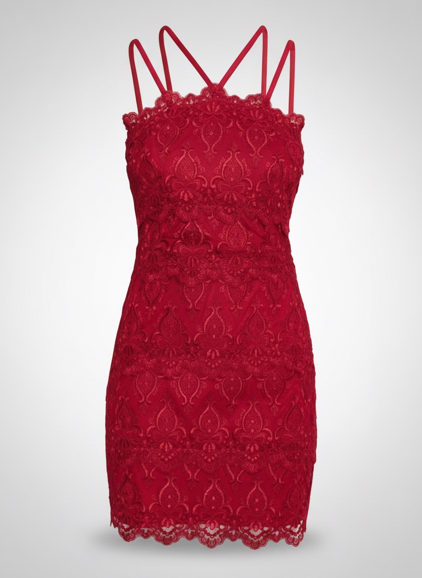 Classy red dress 😍