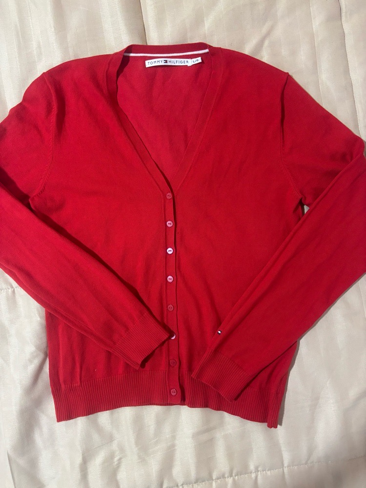 GILET ROUGE TOMMY HILFIGER