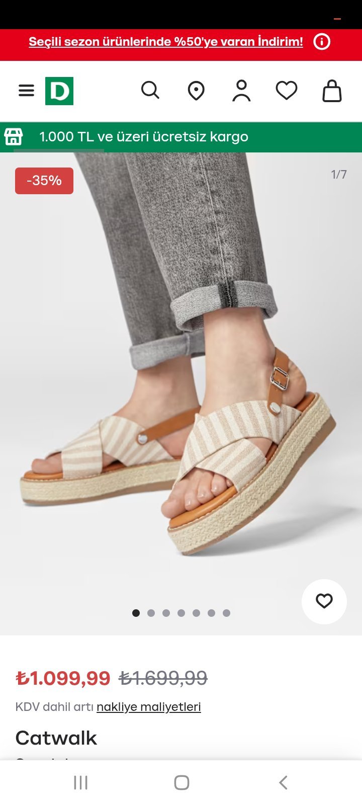 Sandales portés une seule fois 