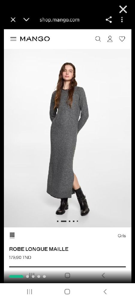 Robe longue mango